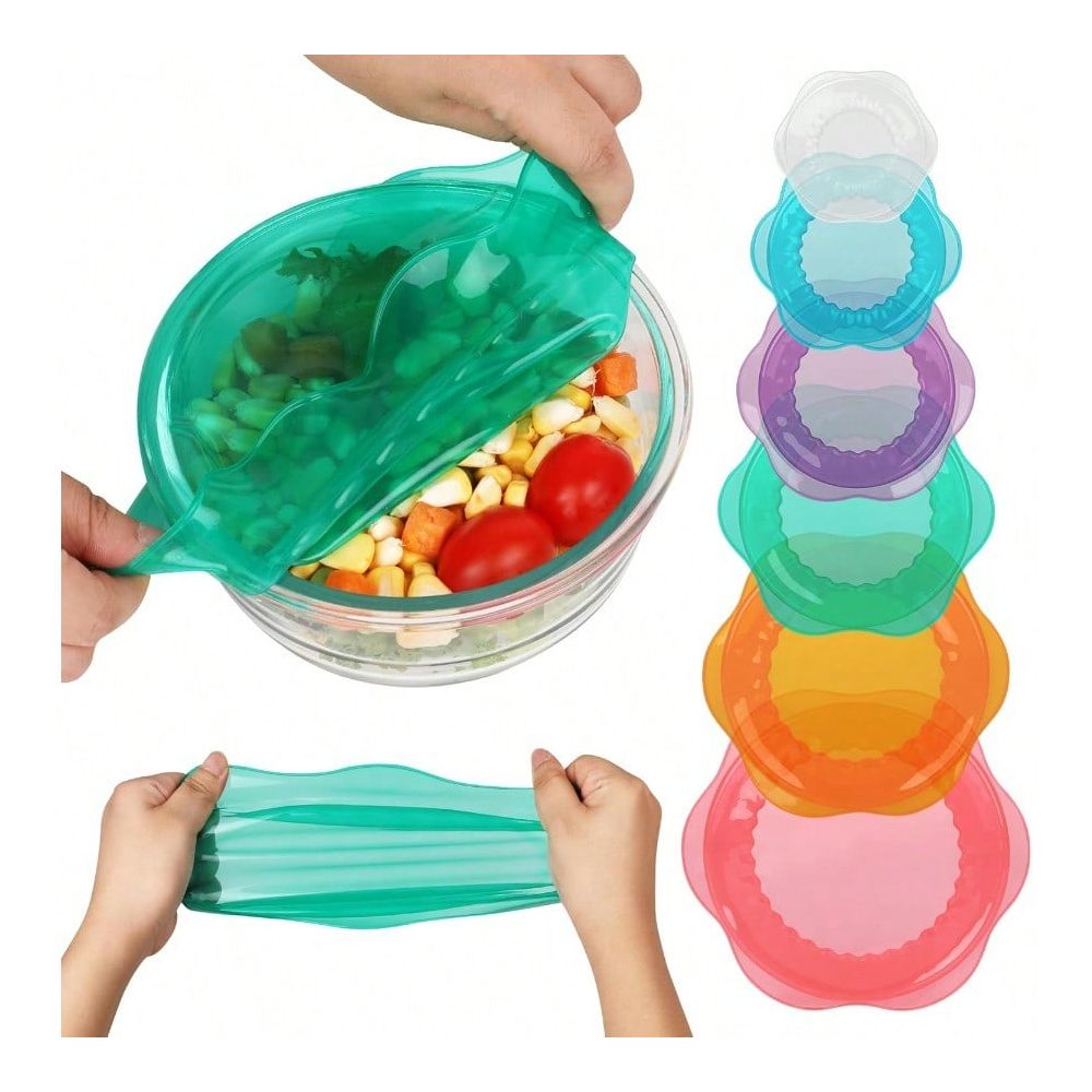 Silicone Stretch Lid - Эластичные крышки для хранения продуктов в