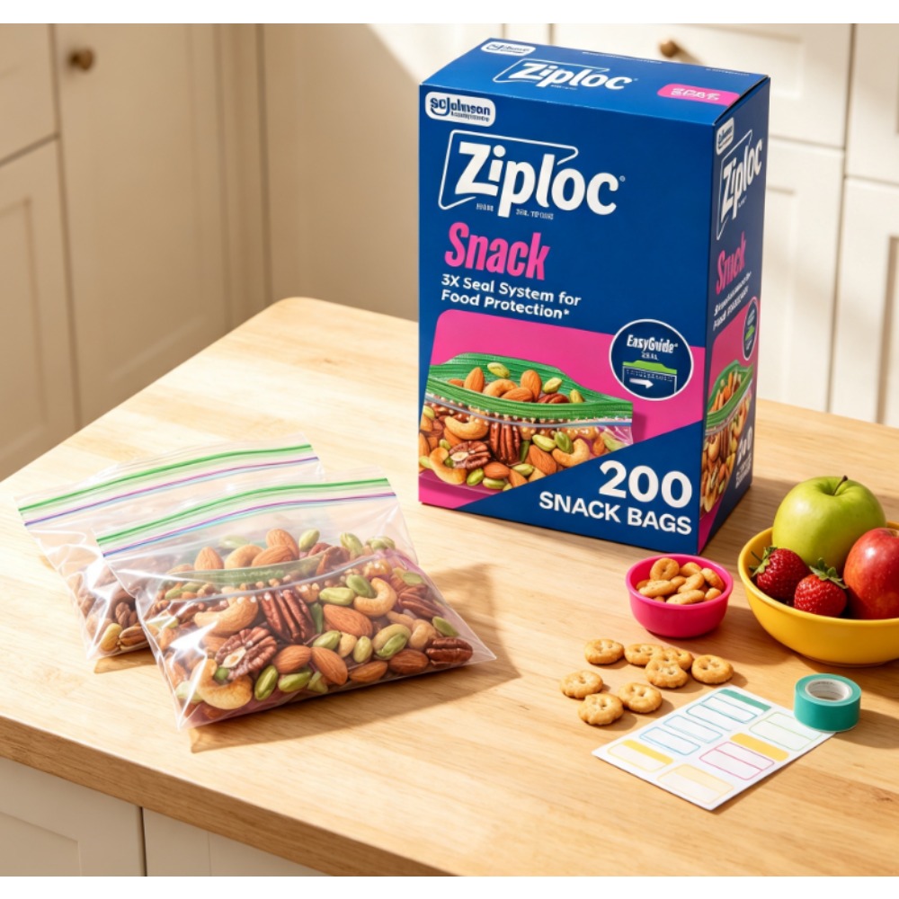 Food Storage Ziploc - Зиплок ® Фирменные пакеты для закусок