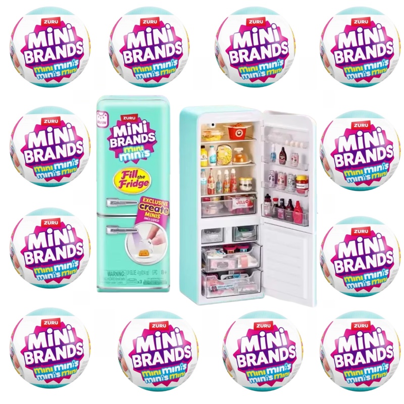 Food Storage Kits - Новый набор ZURU Mini Brands: Холодильник-сюрприз,