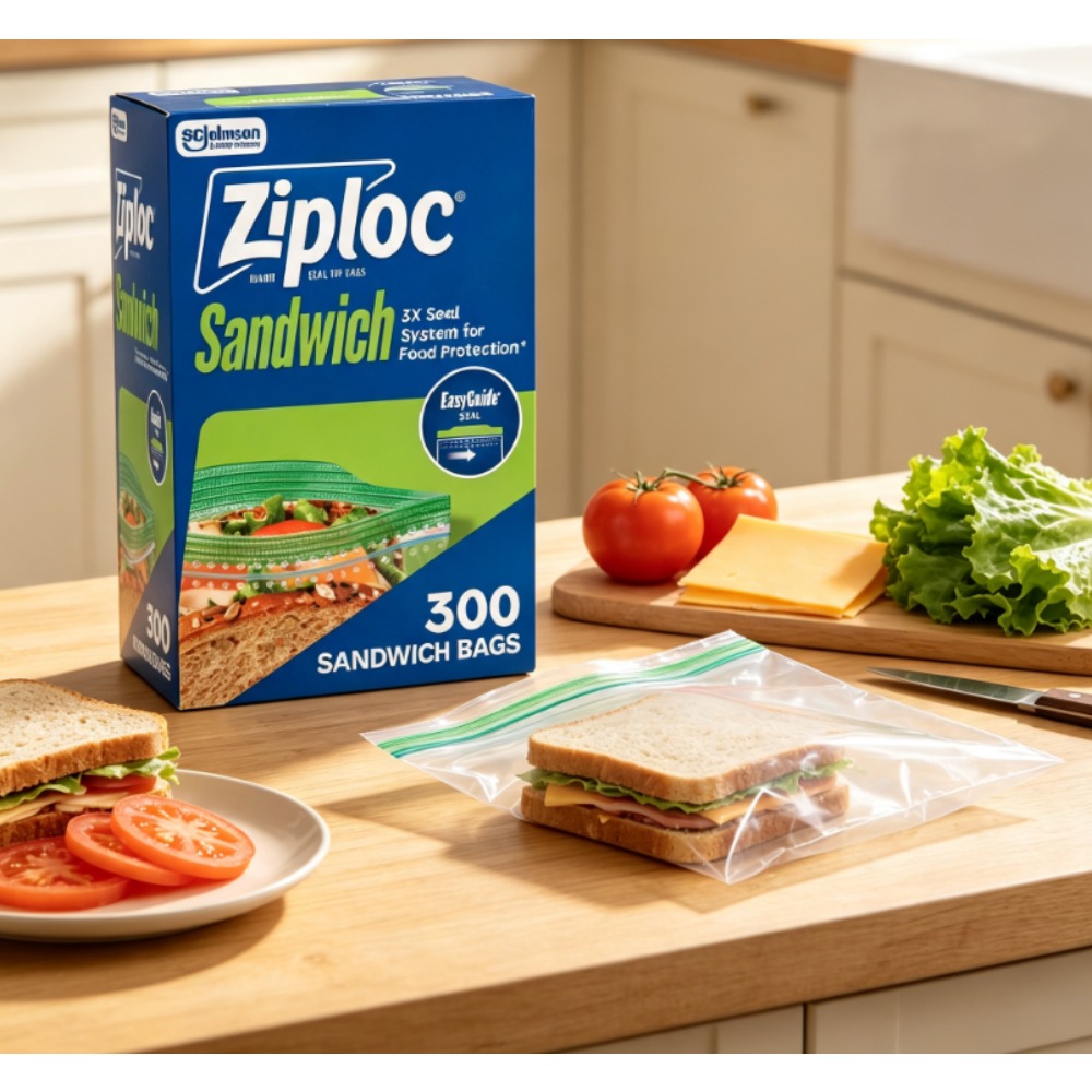 Food Storage Ziploc - Зиплок ® Фирменные пакеты для сэндвичей