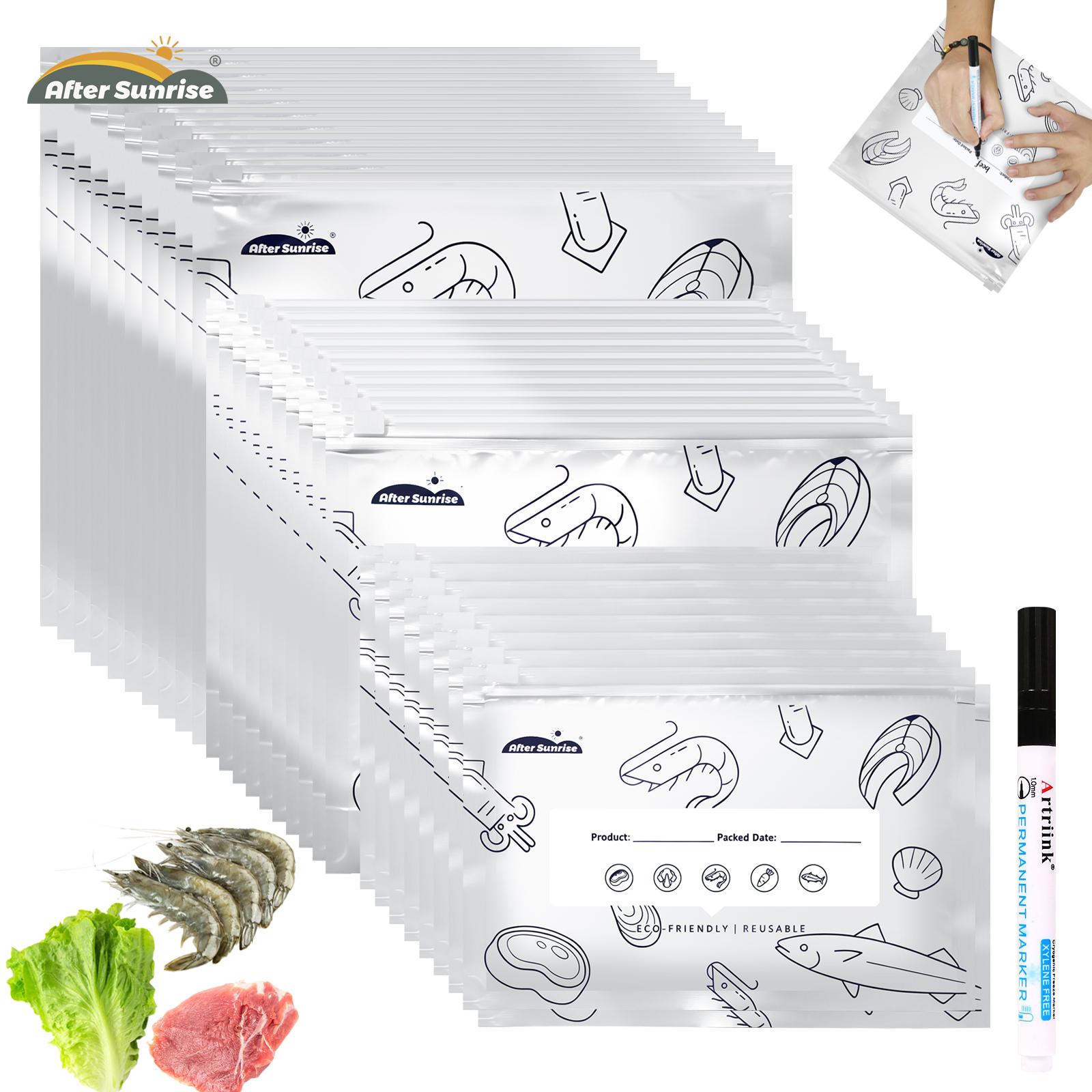 Food Storage Vacuum Bags - 【Охлаждаемые продукты】Многоразовые герметичные пакеты из алюминиевой