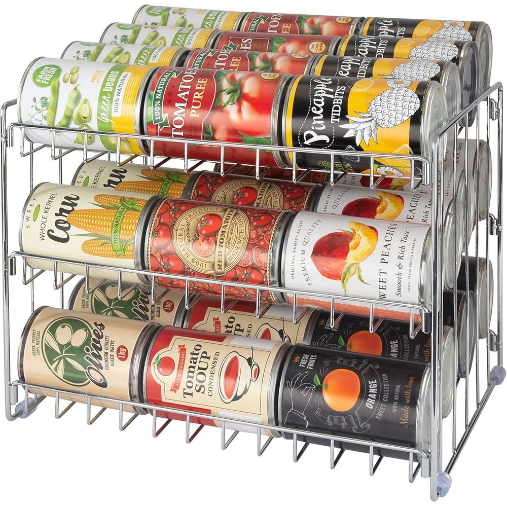 Food Storage In Pantry - Трехуровневый органайзер для банок | Стеллаж