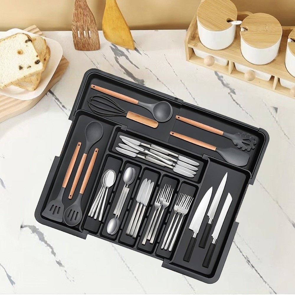Food Storage Drawers - Выдвижной органайзер для столовых приборов с