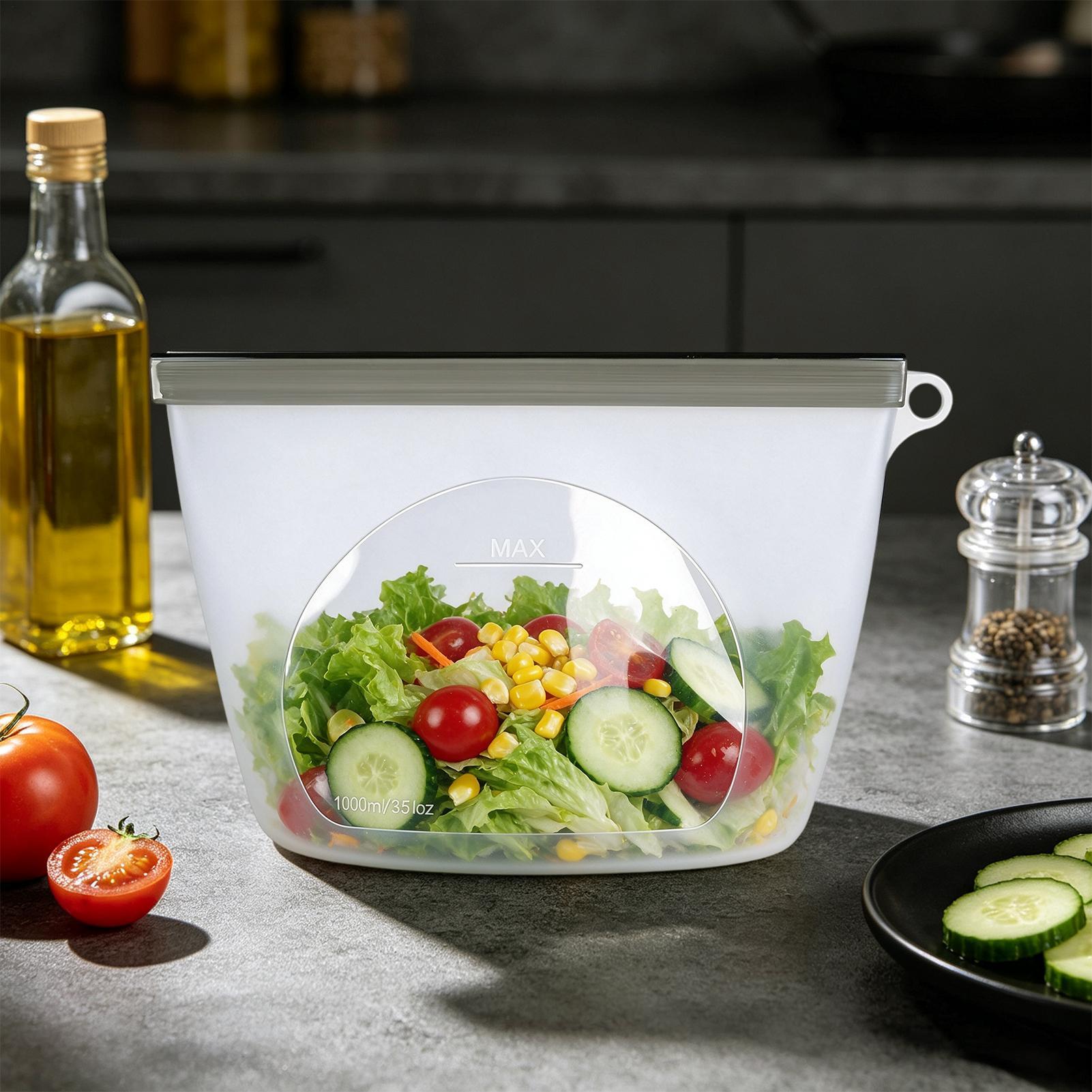 Food Storage Ziploc - Многоразовые пакеты для хранения продуктов, герметичные,