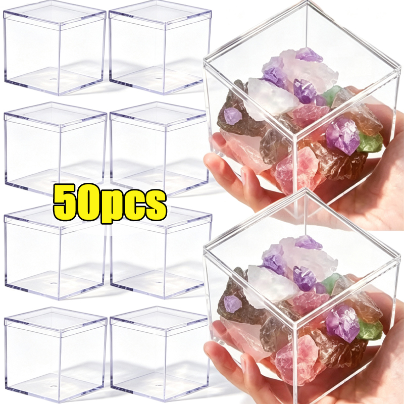 Food Storage Acrylic Containers - 1-50 шт. Прозрачные акриловые коробки с