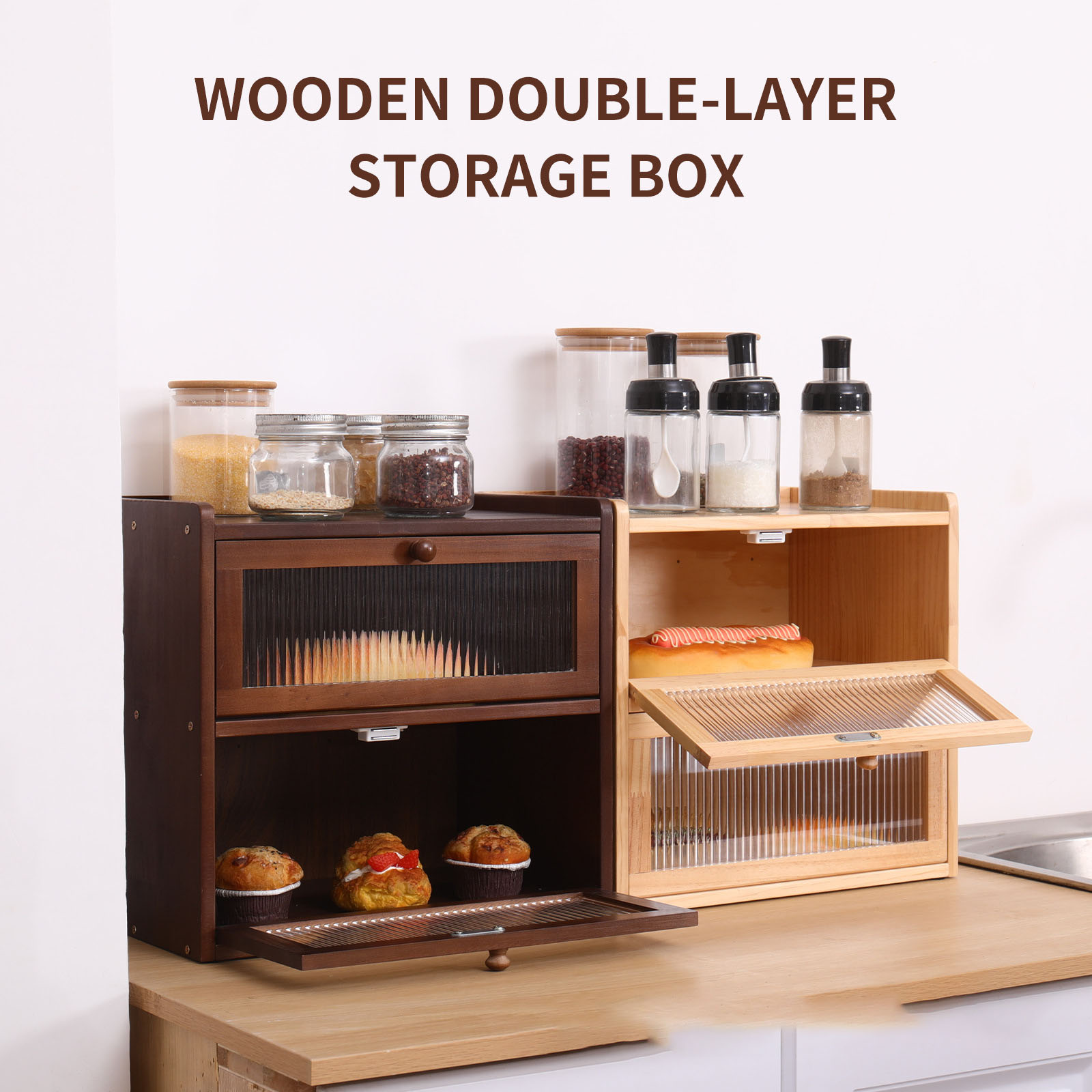 Food Storage Acrylic Containers - Хлебница, домашний держатель для хлебного бака