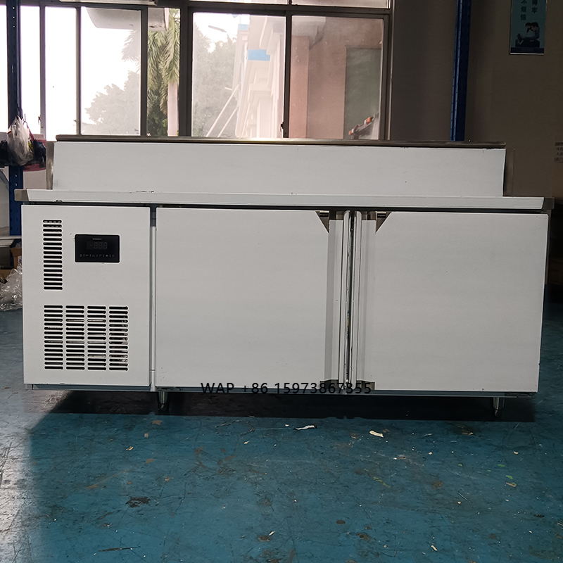 Food Storage In Cooler - Низкотемпературный коммерческий двухдверный холодильный стол для