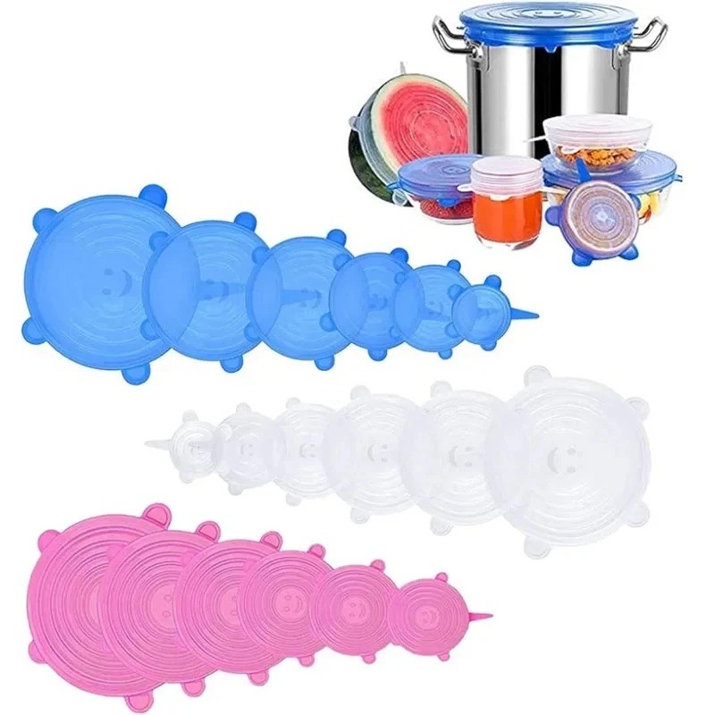 Silicone Stretch Lid - 1/2 комплекта многоразовых силиконовых крышек-стрейч для