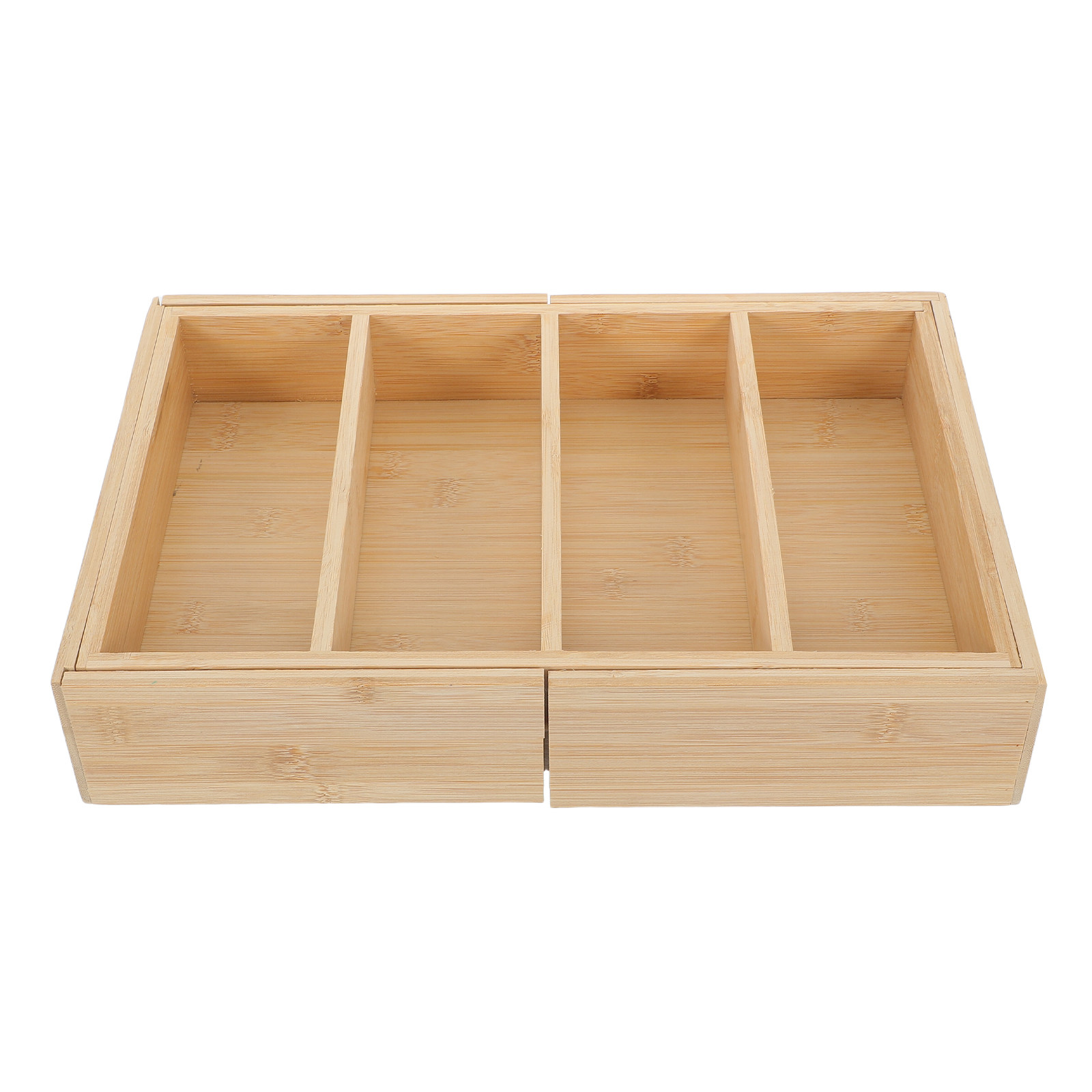 Food Storage Drawers - Бамбуковый расширяемый органайзер для полок, регулируемый