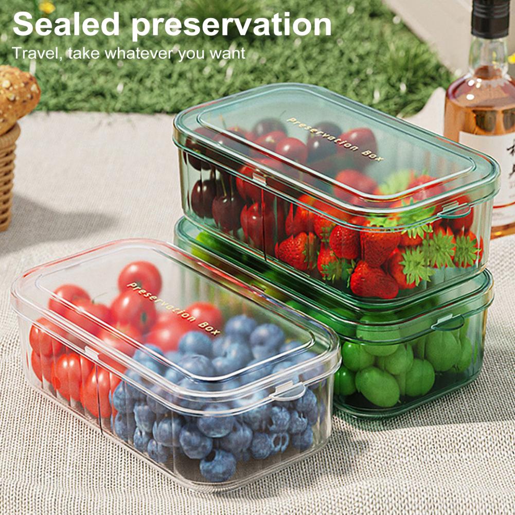Food Storage Acrylic Containers - Многофункциональные контейнеры для холодильника с разделителями,