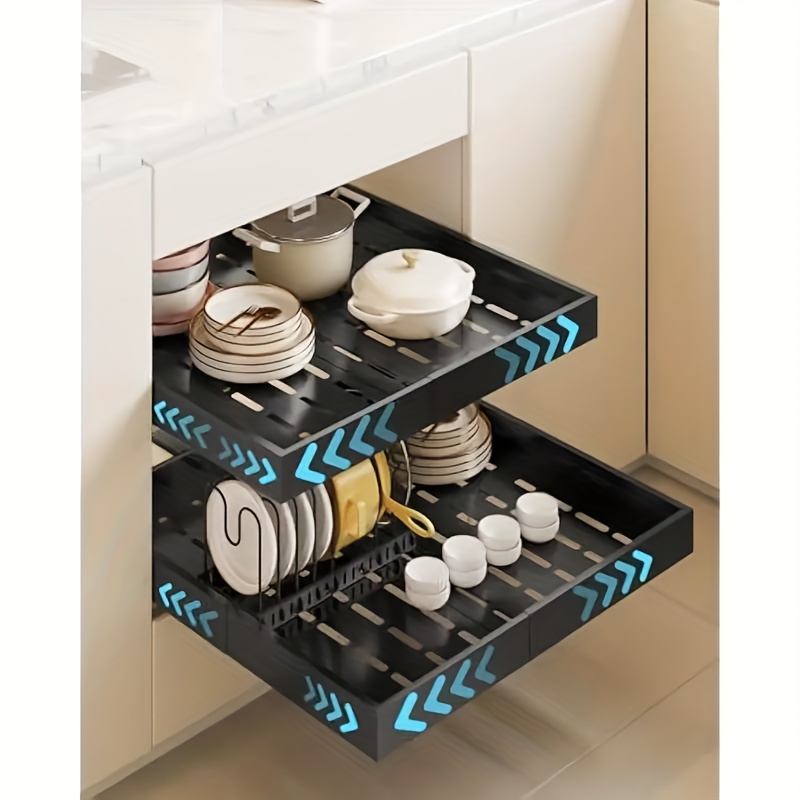 Food Storage Drawers - Выдвижной поднос-органайзер, кухонный стеллаж для хранения,