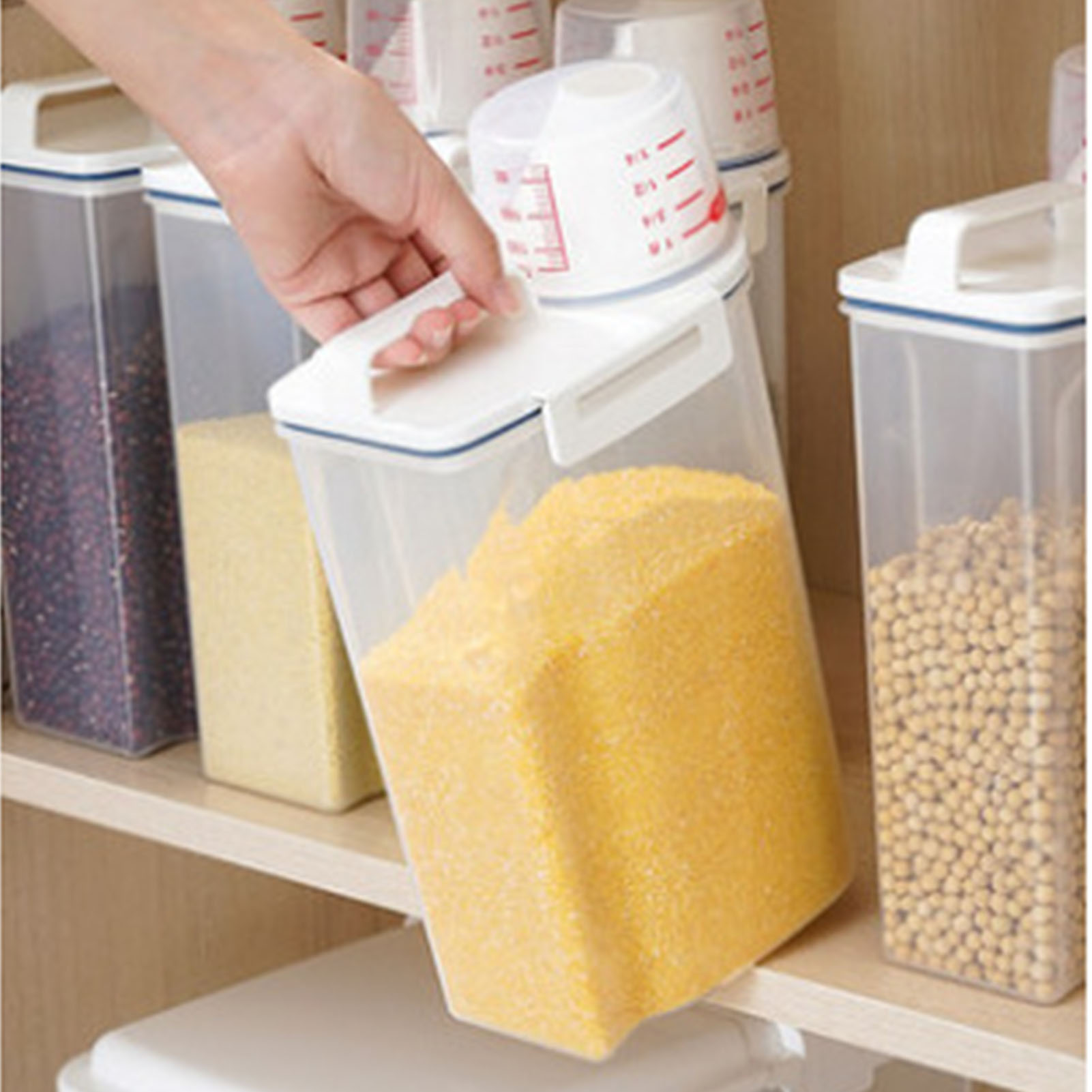 Food Storage Acrylic Containers - Контейнер для хранения круп и риса,