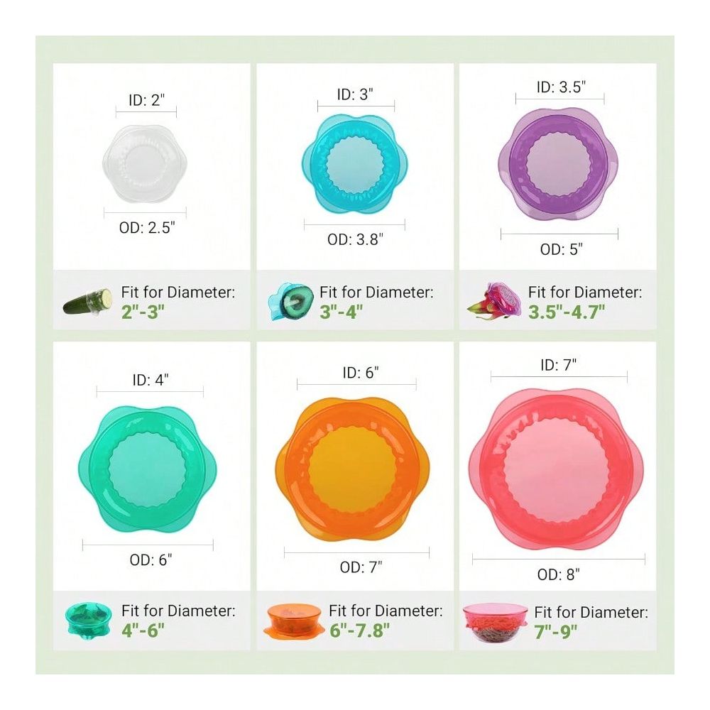 Эластичные крышки для хранения – обзор и цена Silicone Stretch Lid