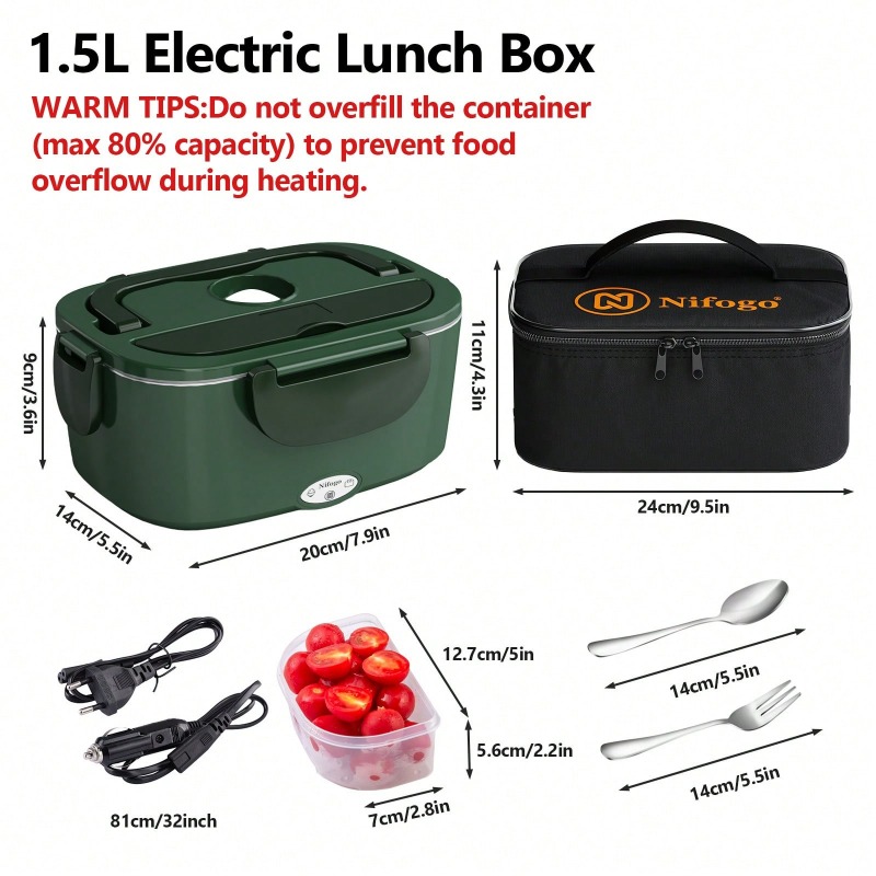Электрический ланч-бокс с подо – обзор и цена Portable Food Warmer