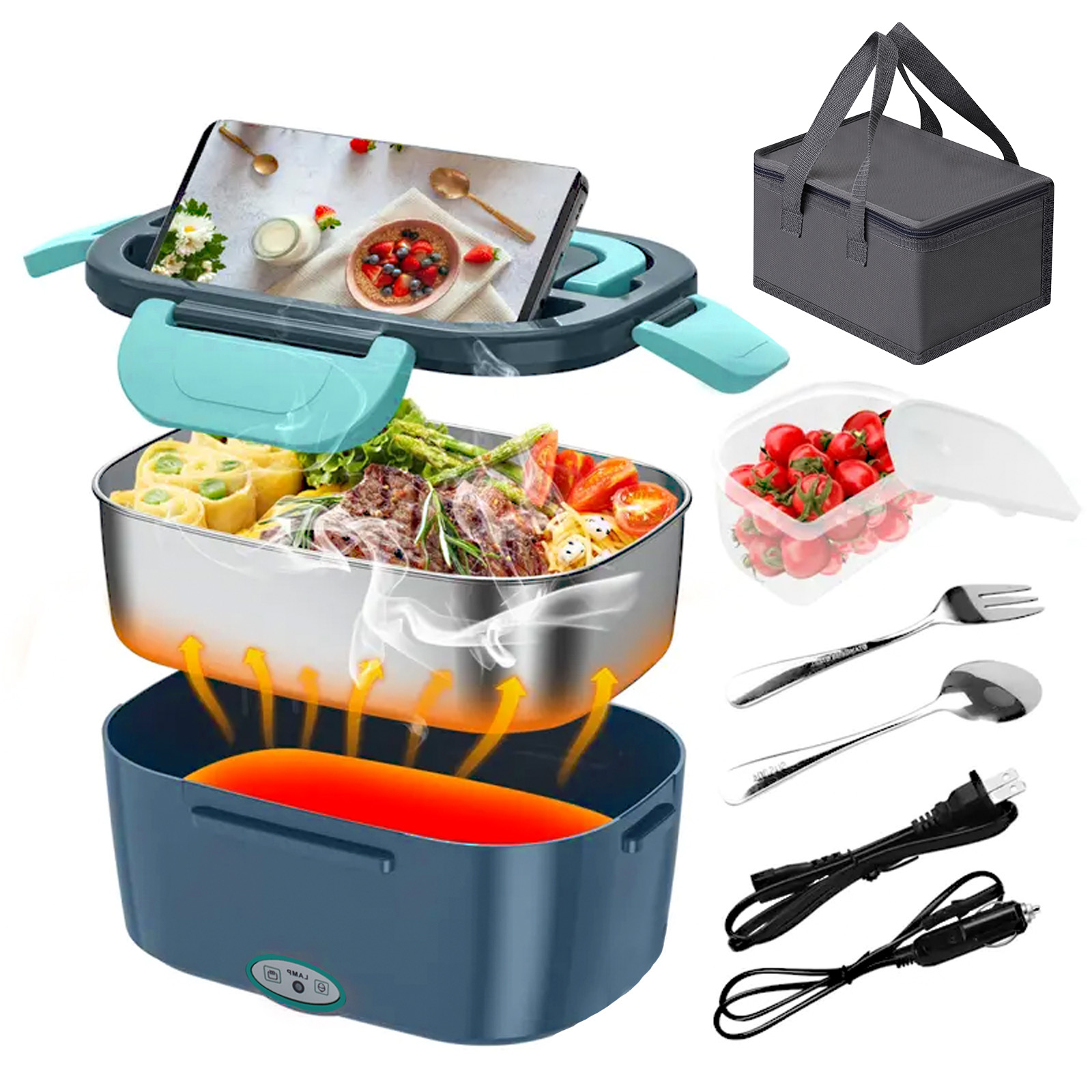 Электрический ланч-бокс с подо – обзор и цена Portable Food Warmer