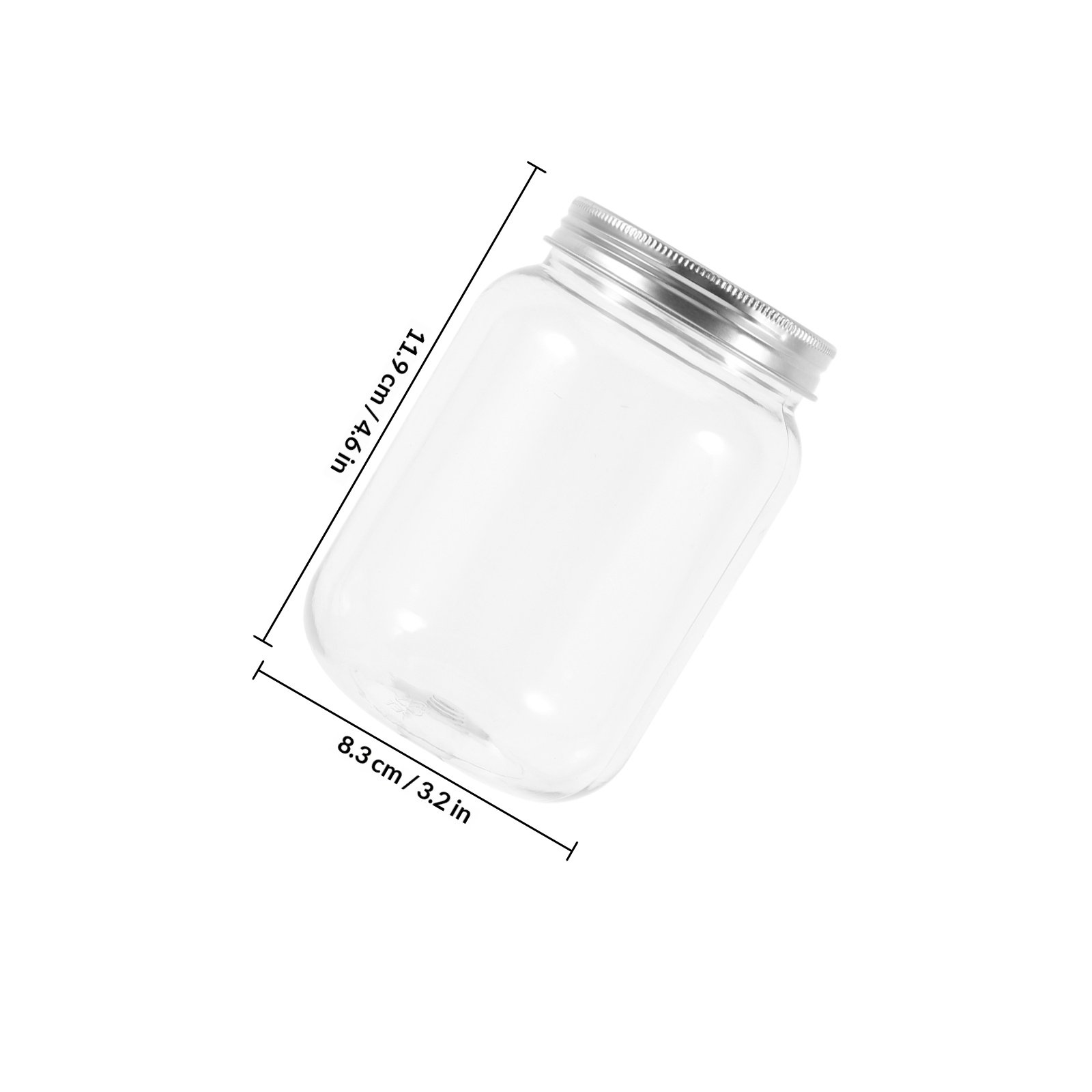 Набор из 4 прозрачных пластико – обзор и цена Food Storage Jars Plastic