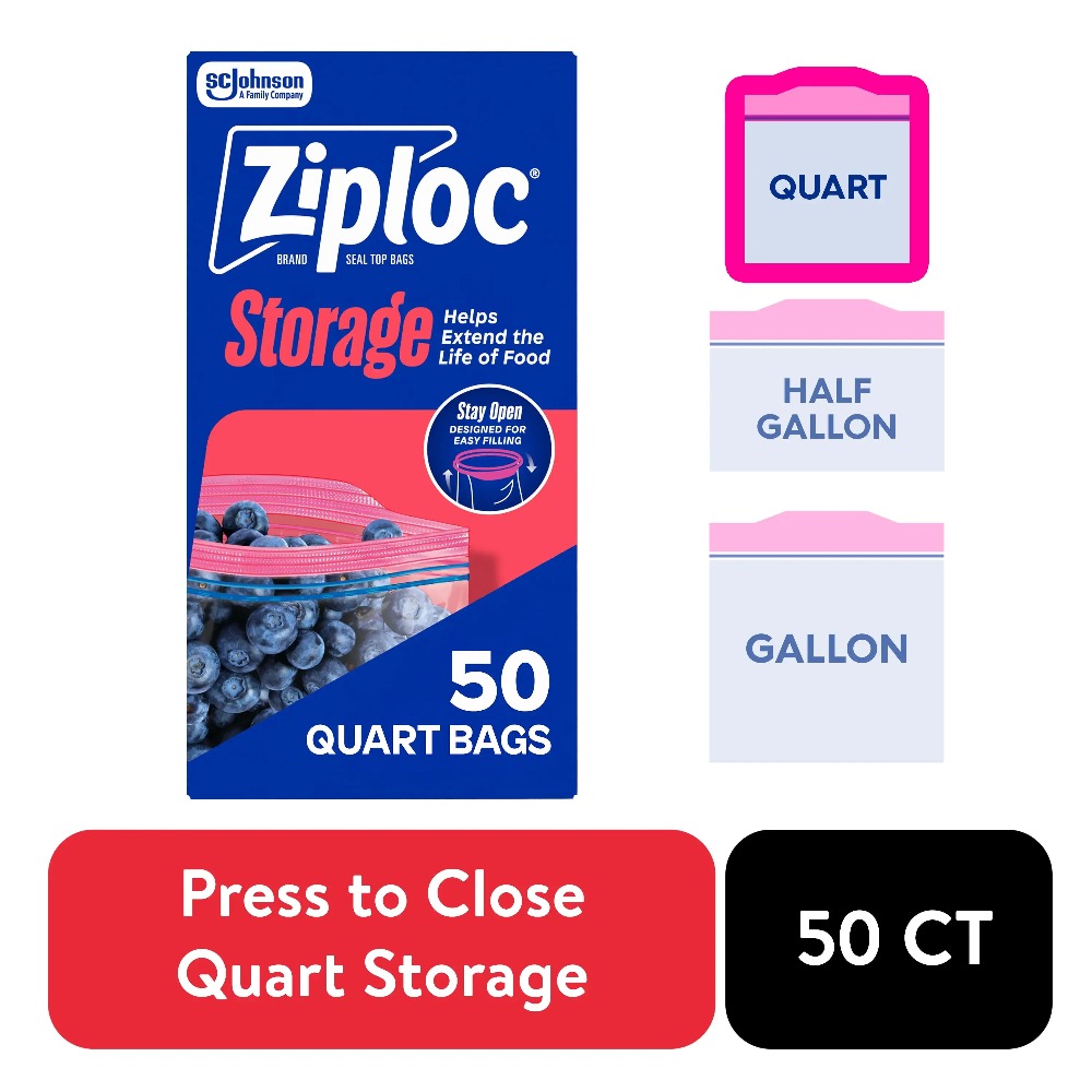 Пакеты для хранения продуктов  – обзор и цена Food Storage Ziploc