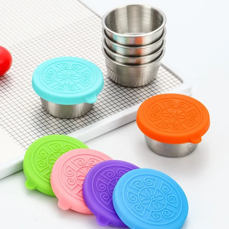 6 шт./компл., чашки для соуса  – обзор и цена Silicone Stretch Lid