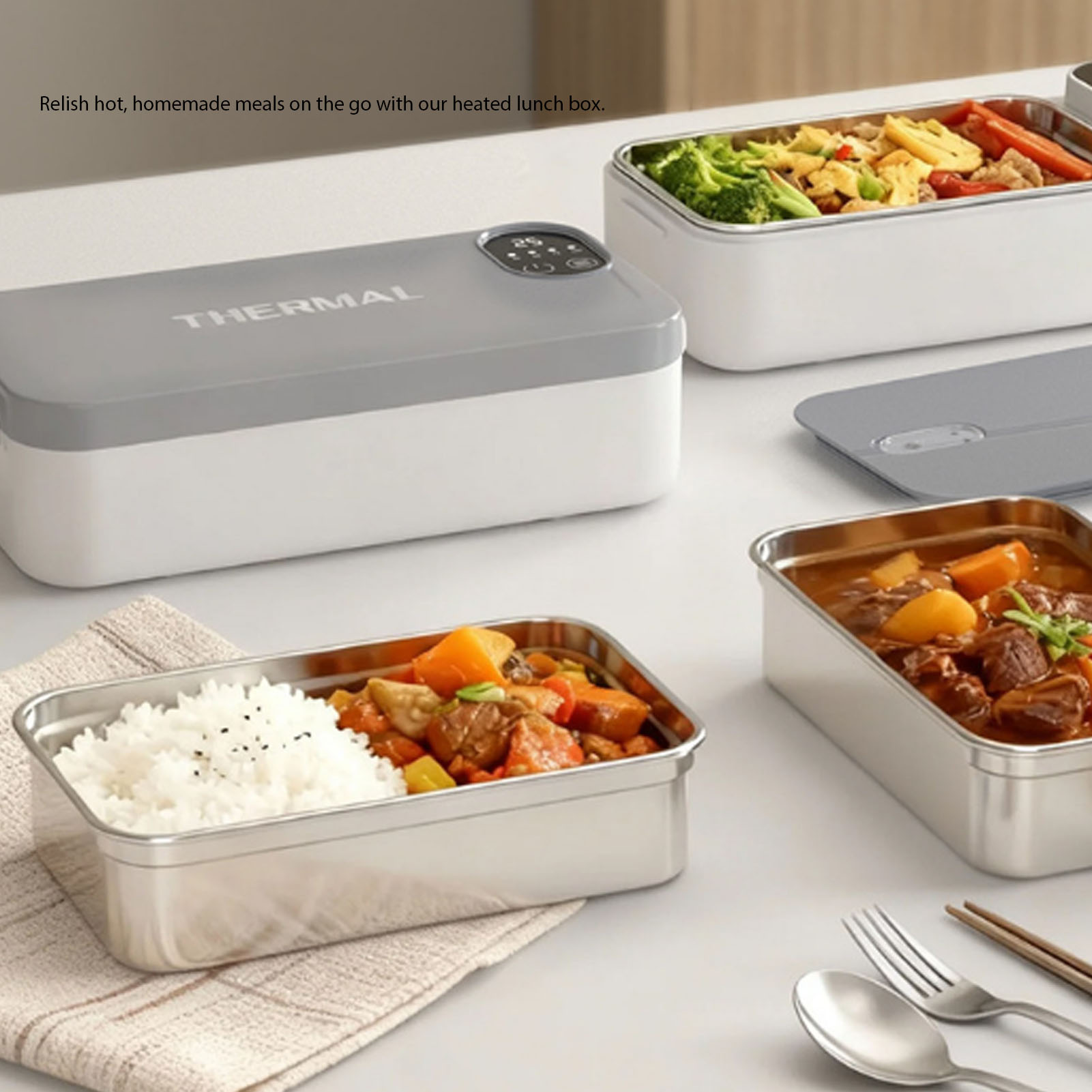 Электрический ланч-бокс с подо – обзор и цена Portable Food Warmer