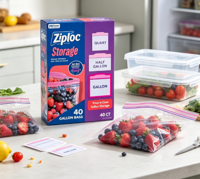 Пакеты для хранения продуктов  – обзор и цена Food Storage Ziploc