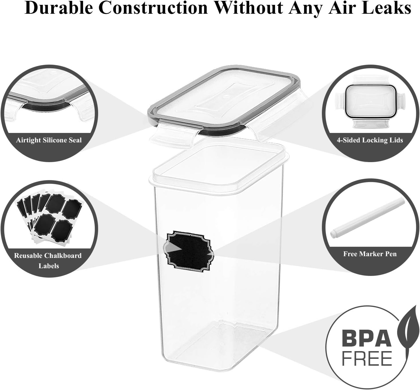 Герметичные контейнеры для хра – обзор и цена Food Storage Acrylic Containers
