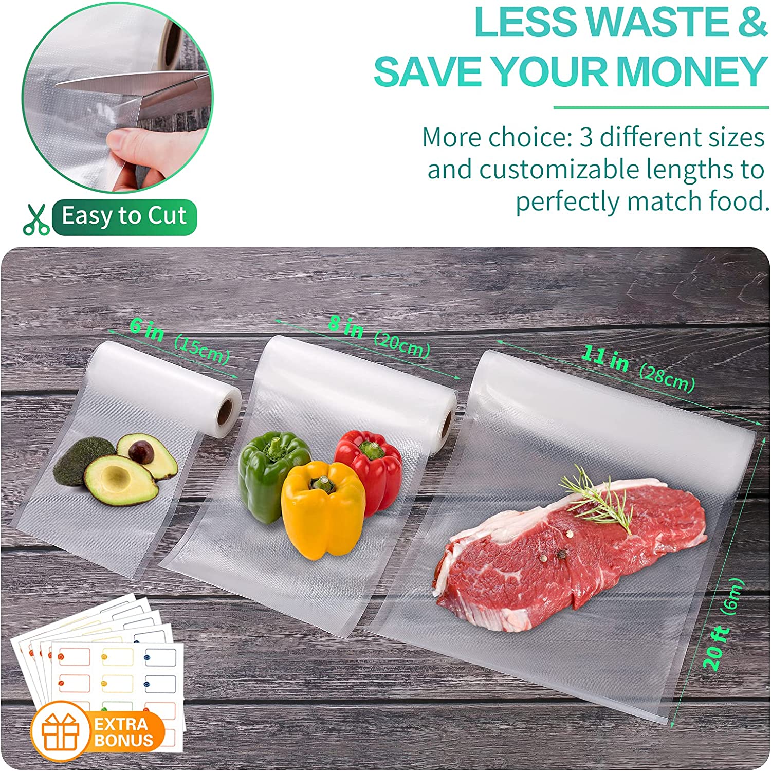 Пакеты для вакуумной упаковки  – обзор и цена Food Storage Vacuum Bags