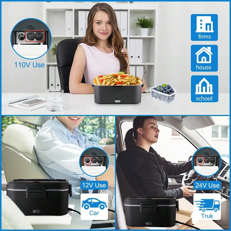 Электрический ланч-бокс с подо – обзор и цена Portable Food Warmer