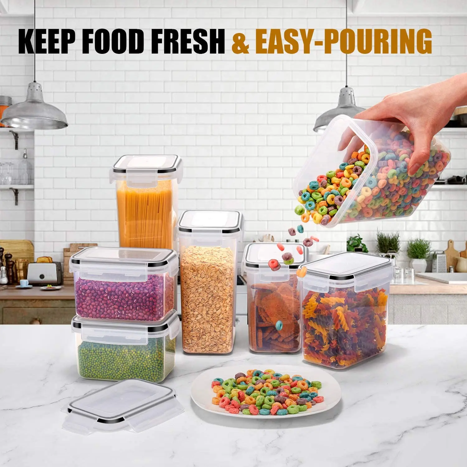 Набор из 7 контейнеров для еды – обзор и цена Food Storage Acrylic Containers