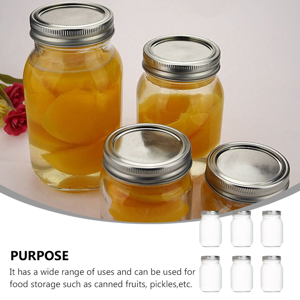 Набор из 6 прозрачных круглых  – обзор и цена Food Storage Jars Plastic