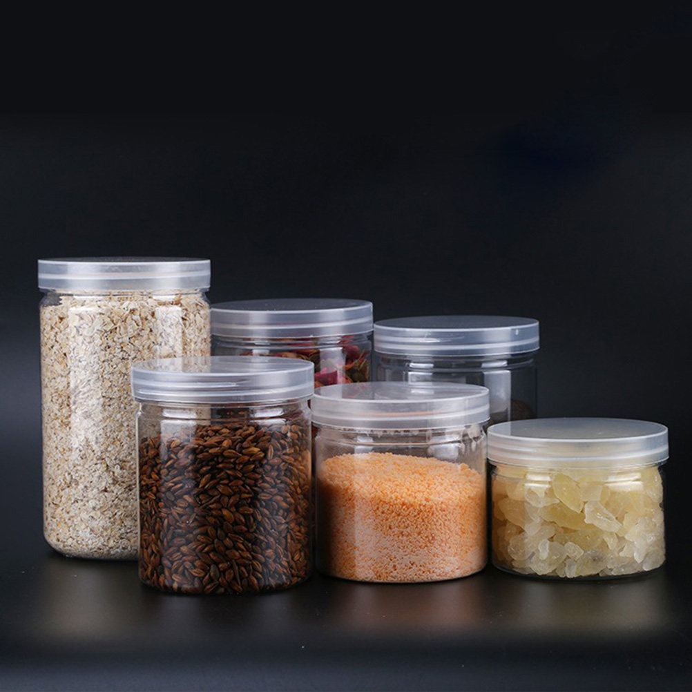 Набор из 10 прозрачных высокок – обзор и цена Food Storage Jars Plastic