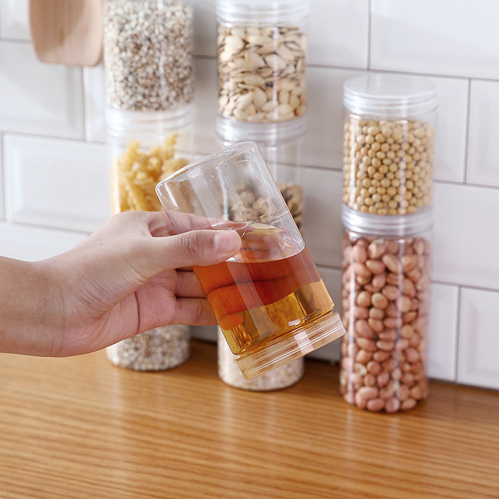 Набор из 10 прозрачных высокок – обзор и цена Food Storage Jars Plastic