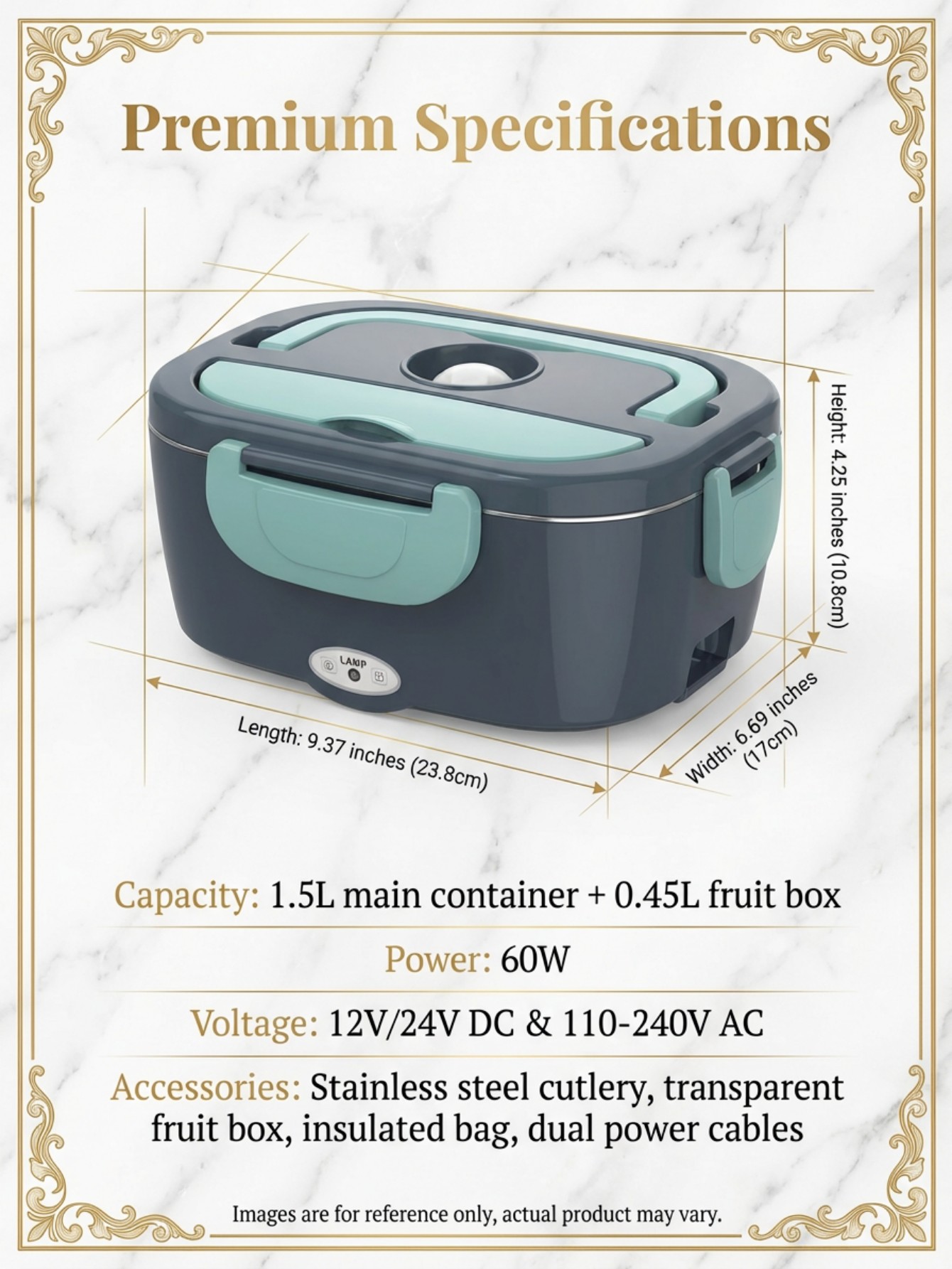 Электрический ланч-бокс с подо – обзор и цена Portable Food Warmer