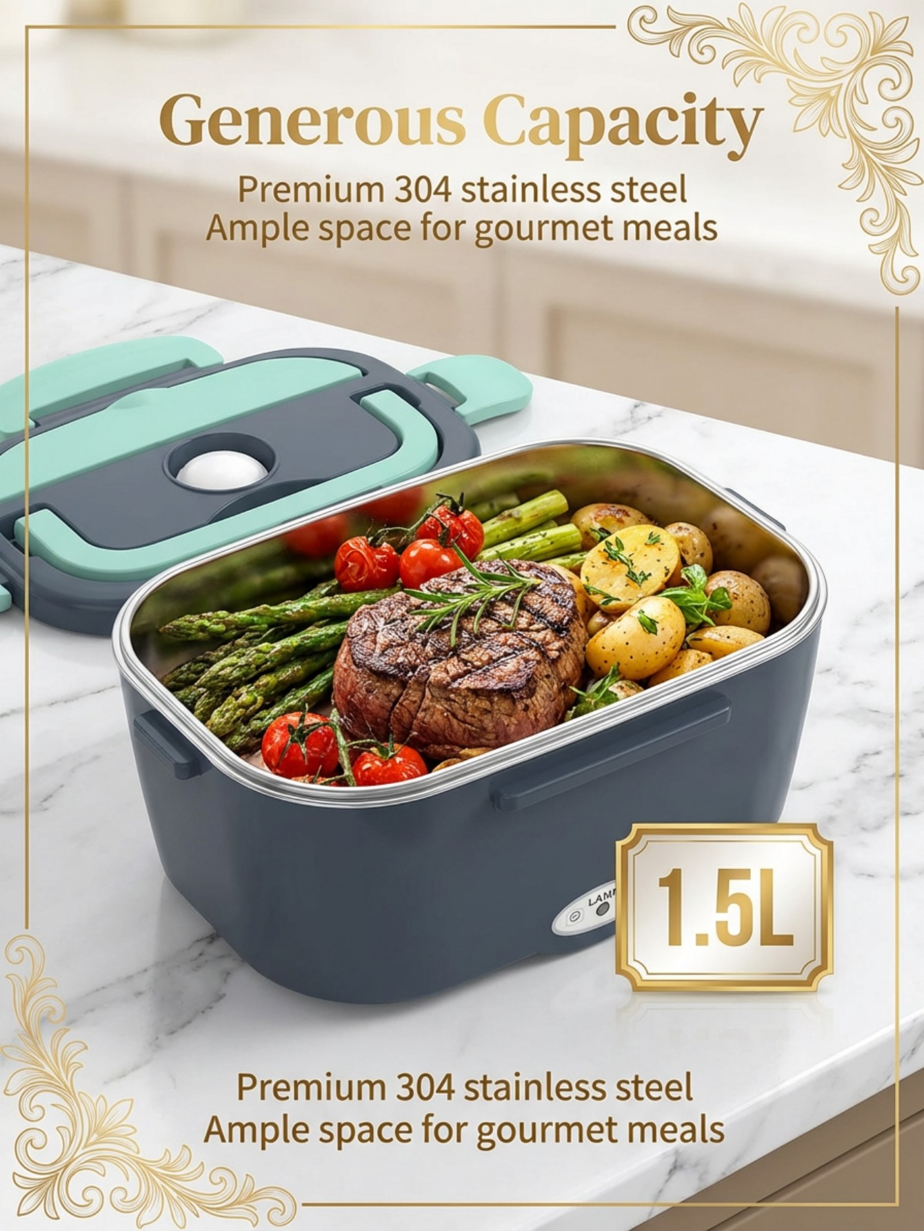 Электрический ланч-бокс с подо – обзор и цена Portable Food Warmer