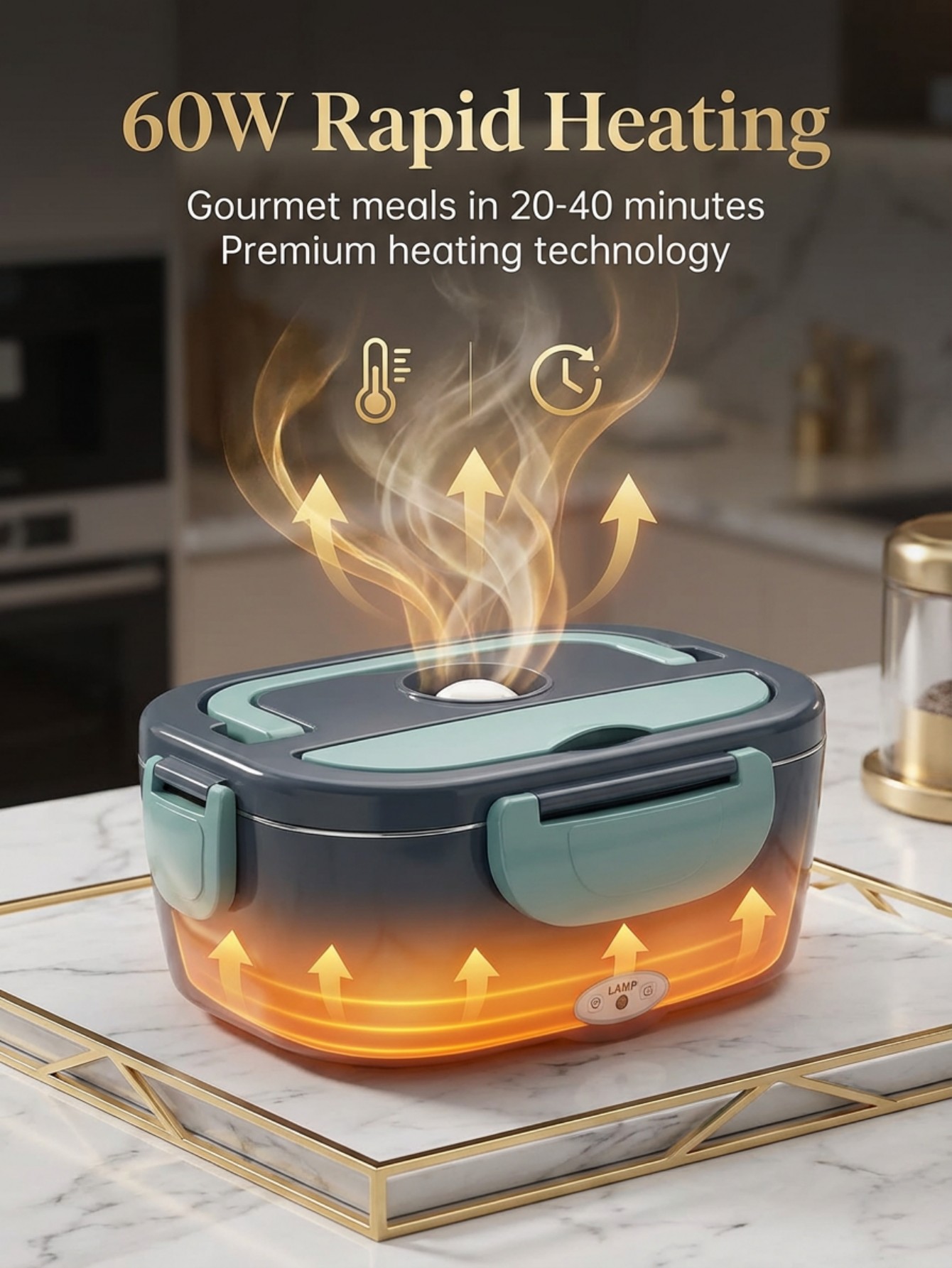 Электрический ланч-бокс с подо – обзор и цена Portable Food Warmer