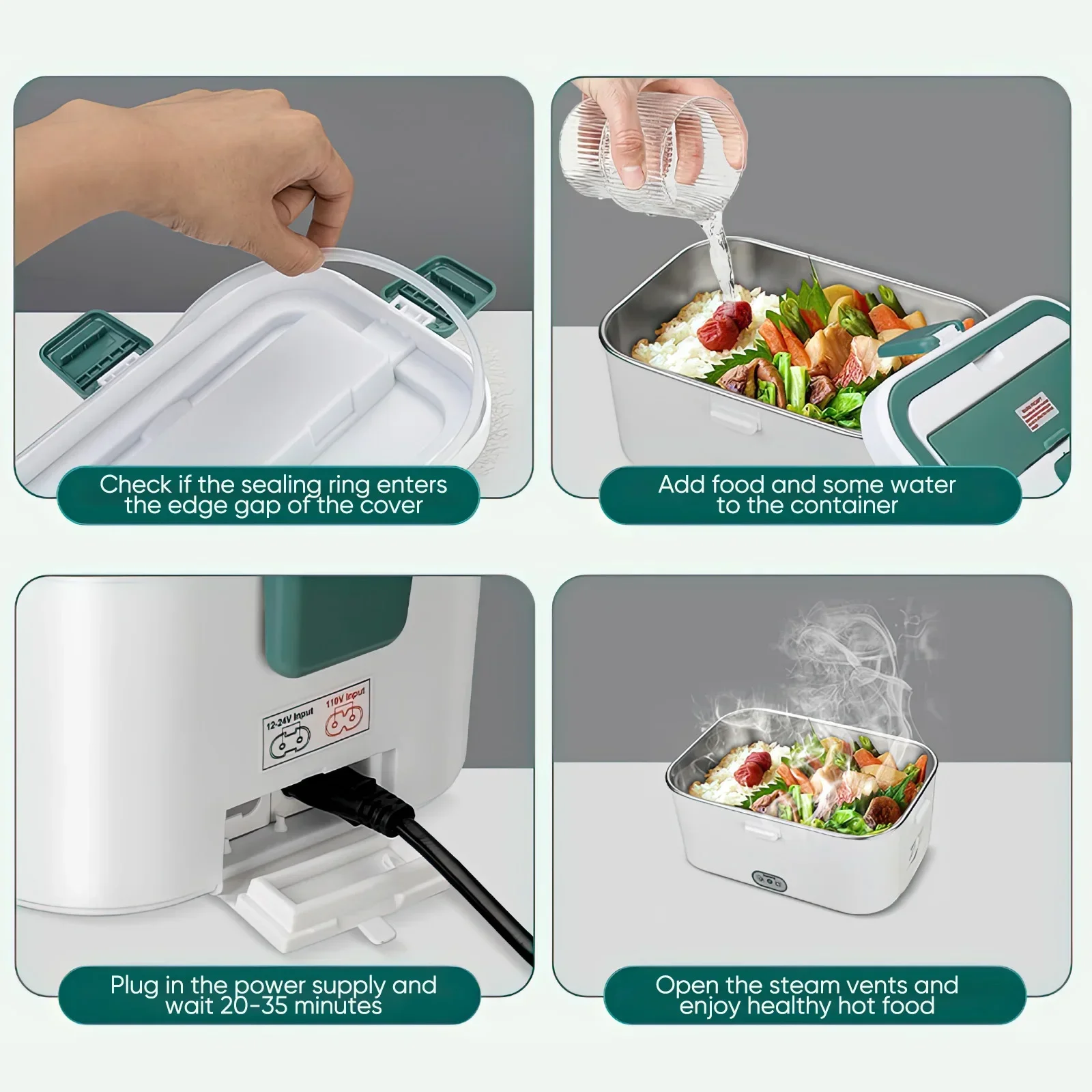 Электрический ланч-бокс, подог – обзор и цена Portable Food Warmer