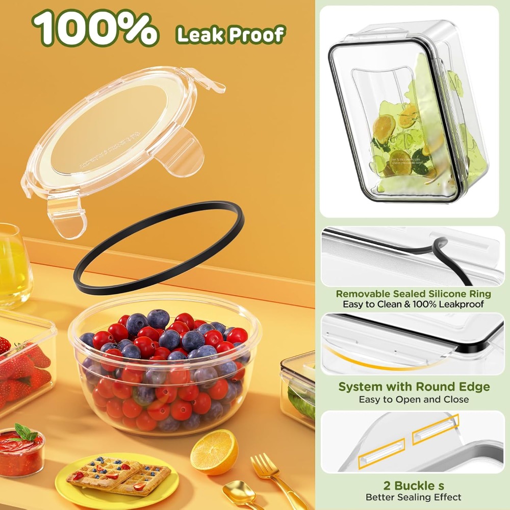 Набор из 40 контейнеров для хр – обзор и цена Food Storage Acrylic Containers