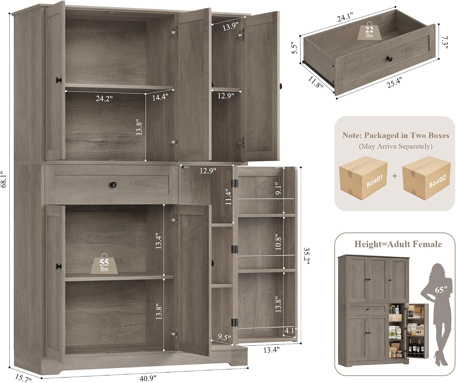 Кухонный шкаф-органайзер для х – обзор и цена Food Storage Drawers