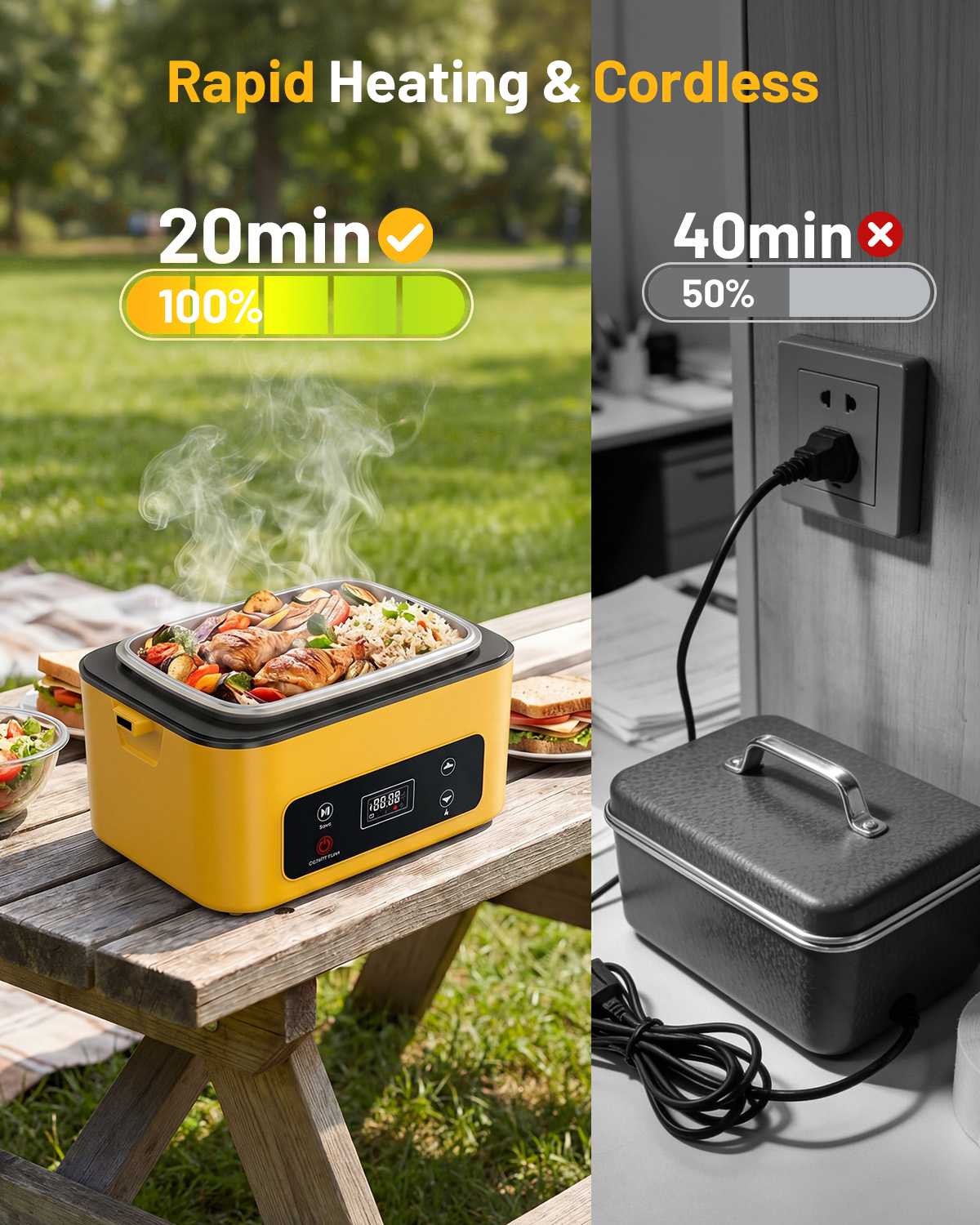 Портативный термоконтейнер для – обзор и цена Portable Food Warmer
