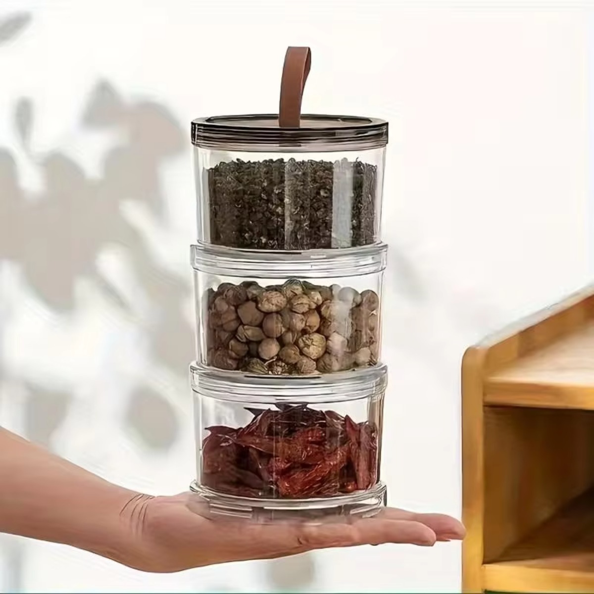 Трехслойный круглый ручной кон – обзор и цена Food Storage Jars Plastic