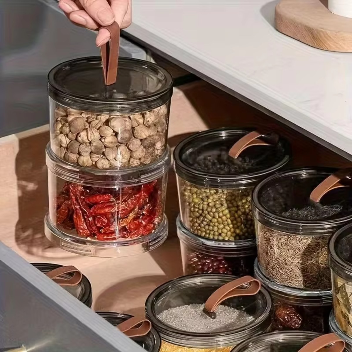 Трехслойный круглый ручной кон – обзор и цена Food Storage Jars Plastic
