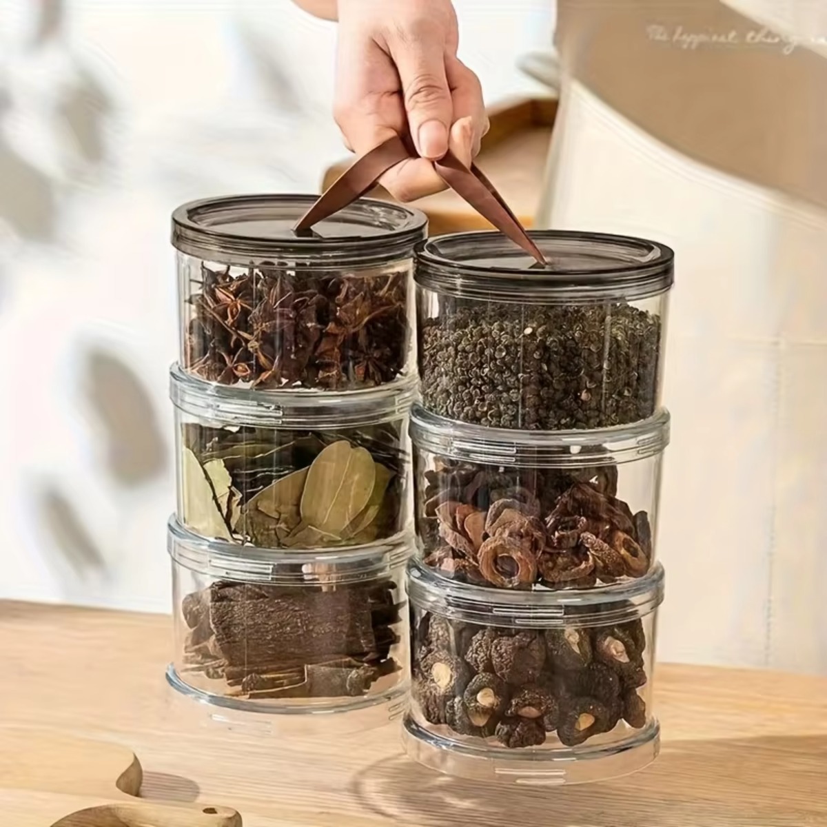 Трехслойный круглый ручной кон – обзор и цена Food Storage Jars Plastic