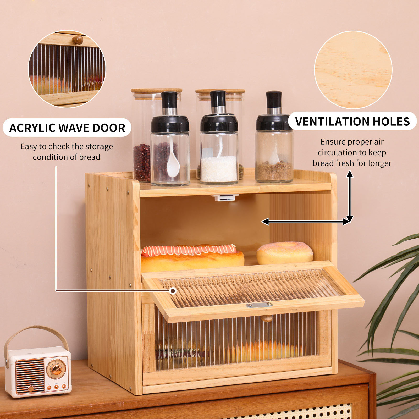 Хлебница, домашний держатель д – обзор и цена Food Storage Acrylic Containers