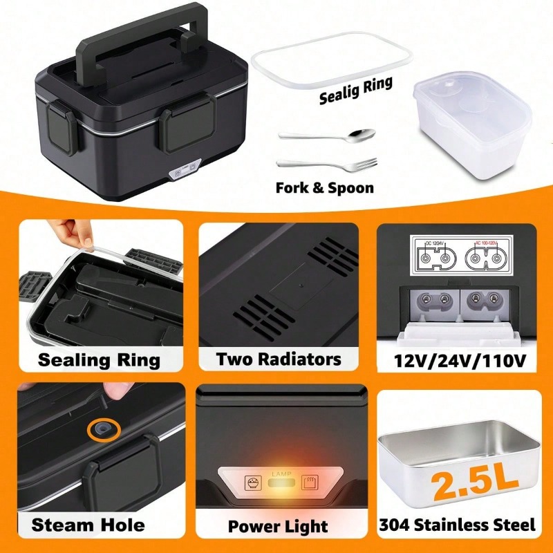 Двухфункциональный электрическ – обзор и цена Portable Food Warmer