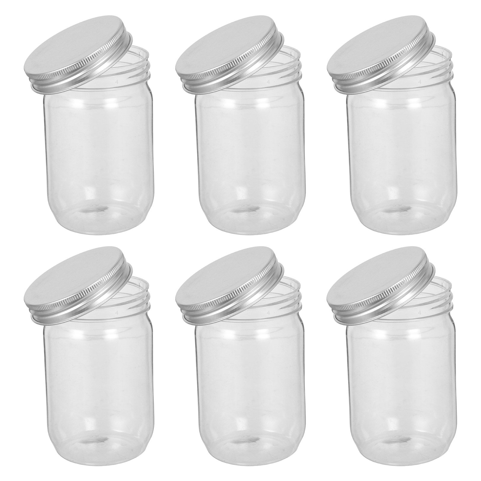 Набор из 6 прозрачных пластико – обзор и цена Food Storage Jars Plastic