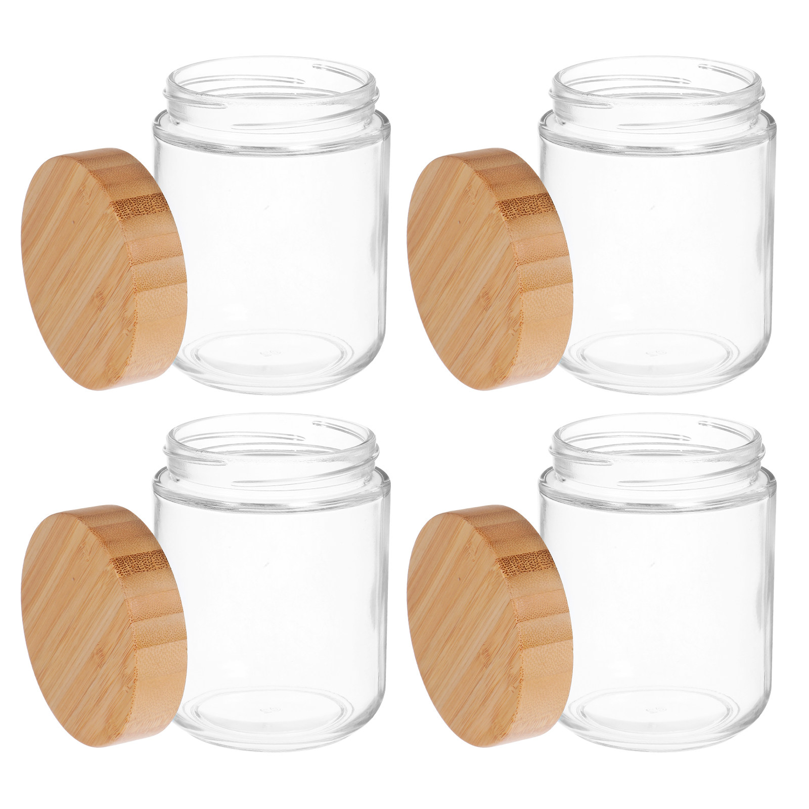 4 шт. стеклянных кухонных конт – обзор и цена Food Storage Jars Plastic