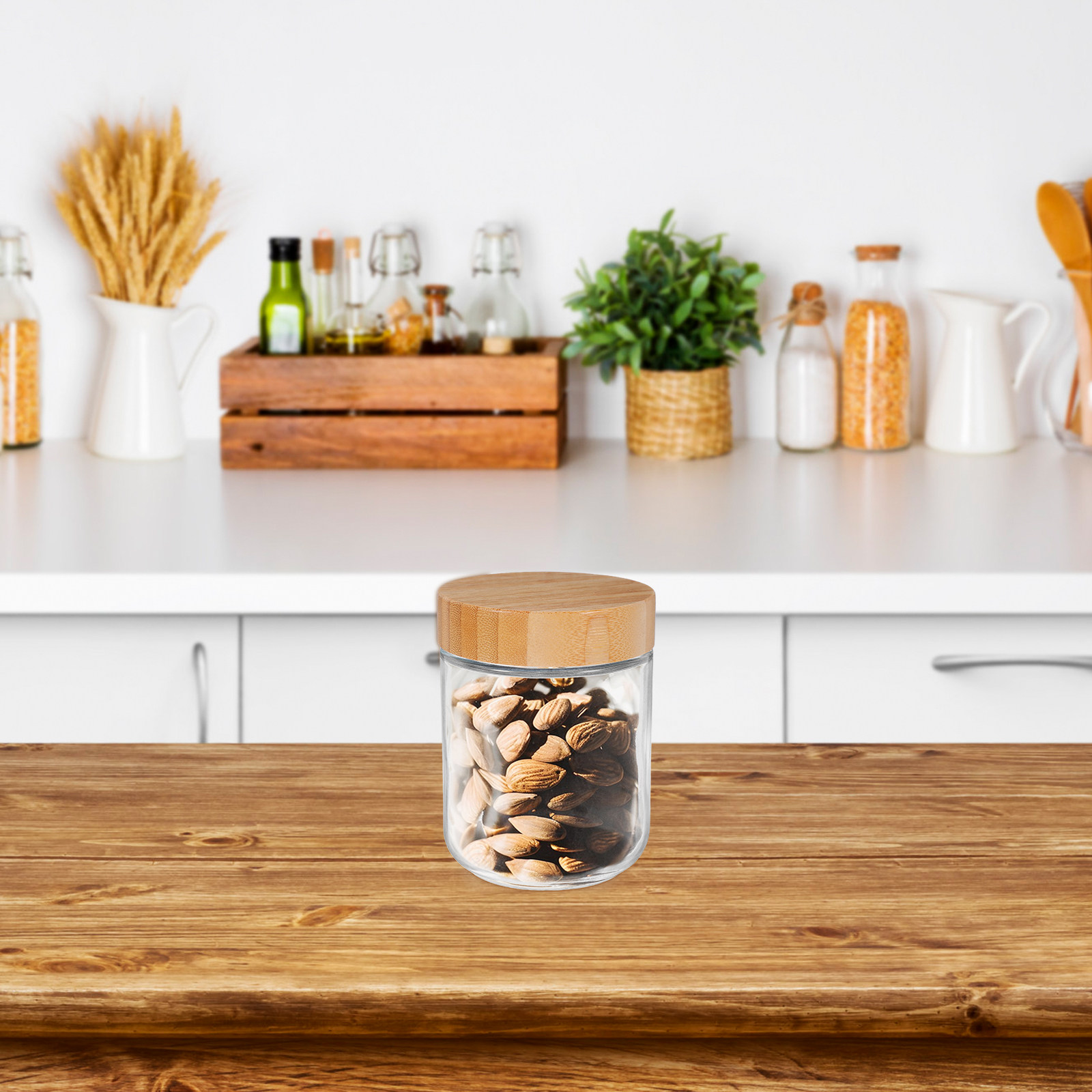 4 шт. стеклянных кухонных конт – обзор и цена Food Storage Jars Plastic
